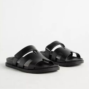 Torrid Black Slide Sandals